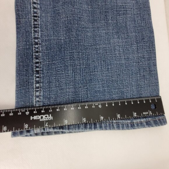 Riders by Lee Jeans Women's 18W Long Blue 5 Pocket Mid Rise Boot Cut Stretch - Picture 10 of 13